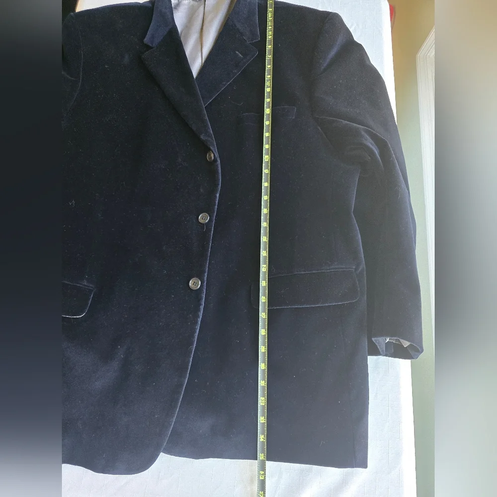 Classic‎ Midnight Blue Velvet Men's Feastive Old Money Elegant Blazer